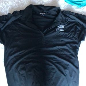 Womens black ogio cadillac polo